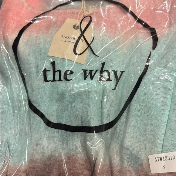 110 And The Why Tie Dye Tie Front Detail Long Bell Sleeve Blouse - Picture 8 of 10